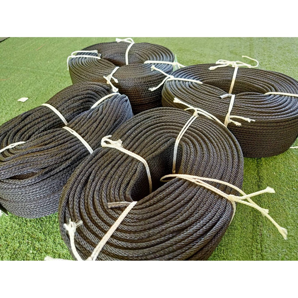 เชือกพีพี สีดำ ขนาด 4 mm. เชือกโพลีโพพีลีน เชือกอเนกประสงค์