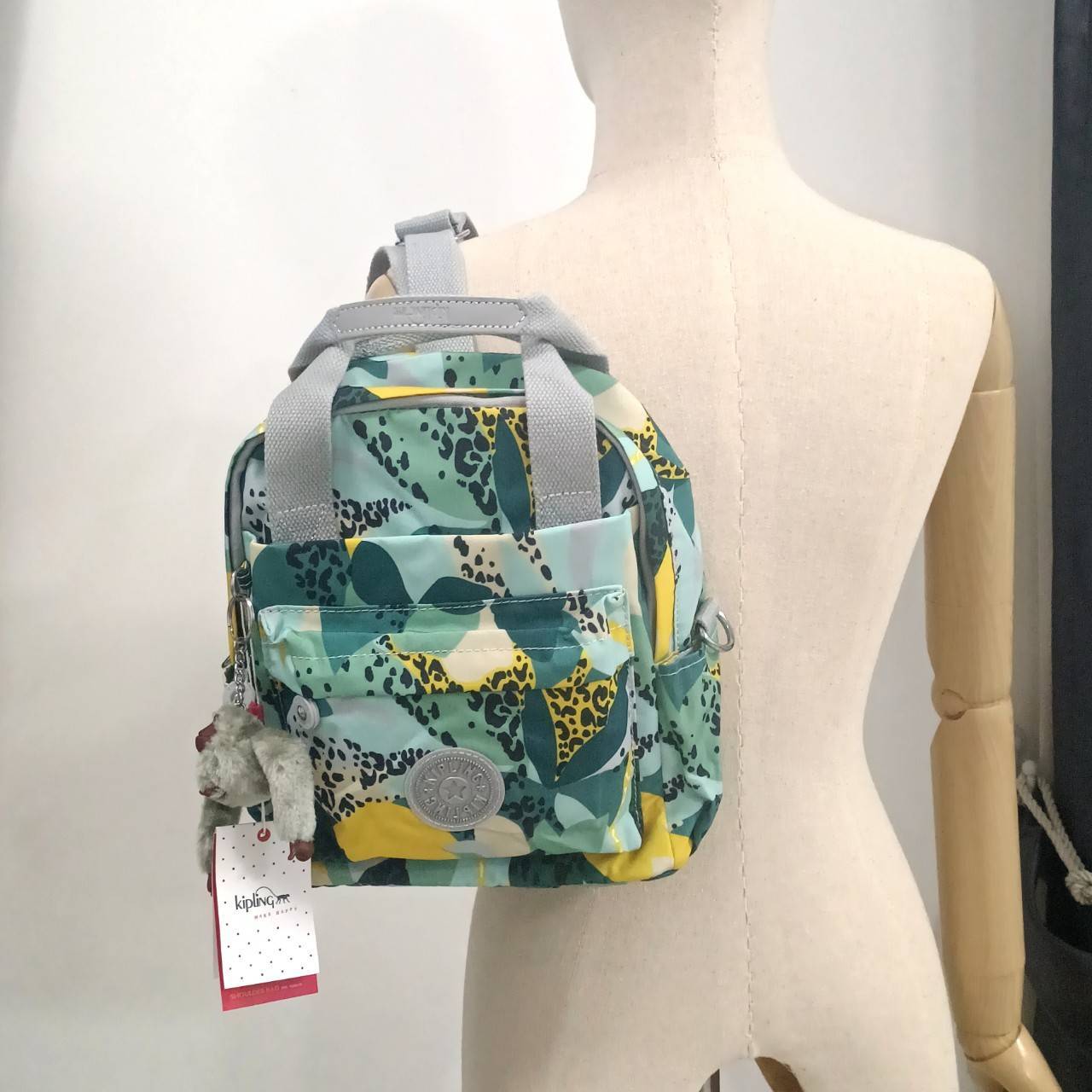 กระเป๋าคิบลิ้งของแท้ kipling กระเป๋าเป้ 3 WAYS MINI Backpack กระเป๋าคิปลิง