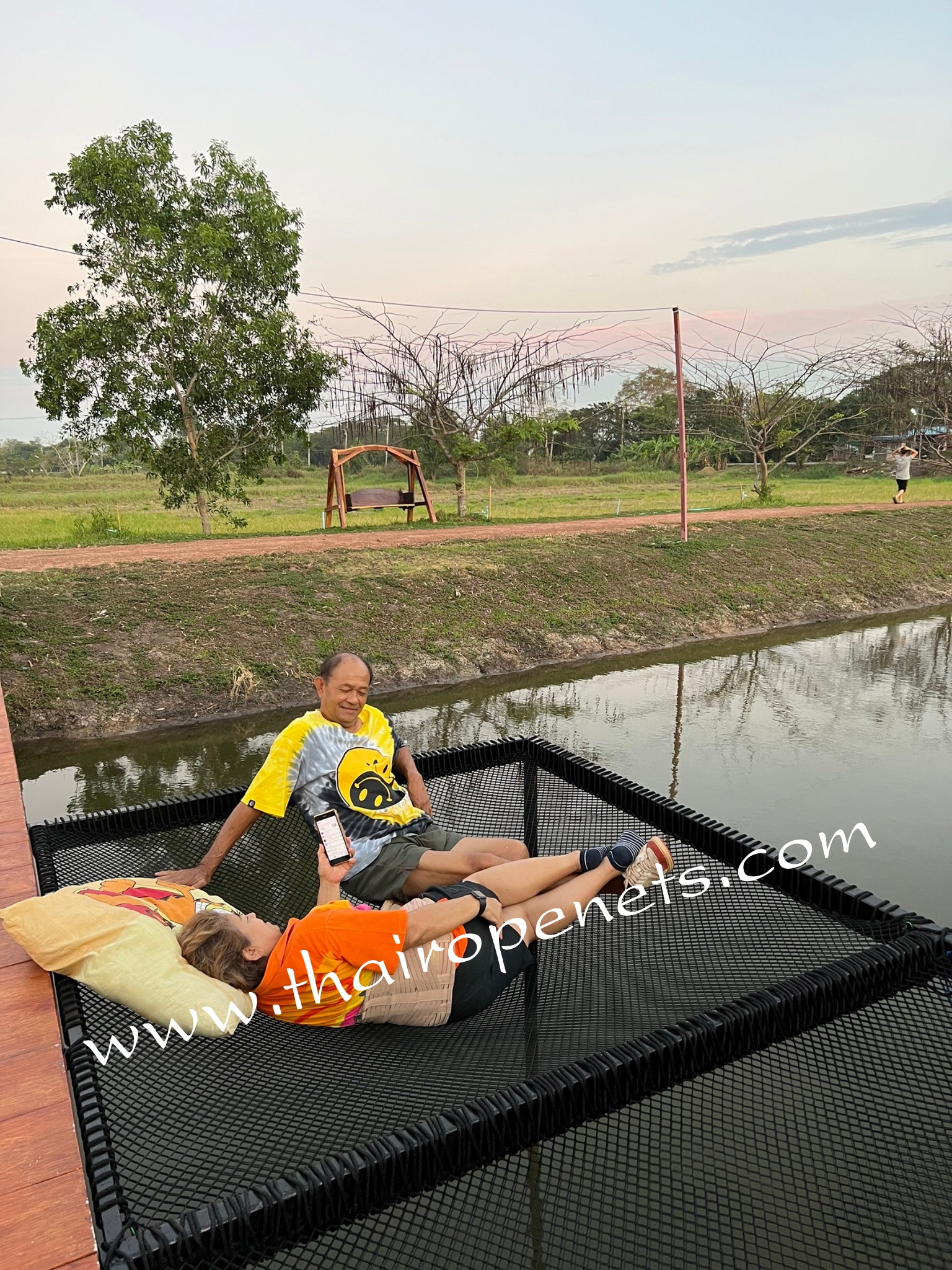 เชือกมัดโครงเปลตาข่าย เชือกที่ผูกกับเหล็ก เชือกผูกเปล RopeHammock เชือกสีดำ เชือกใยนิ่ม