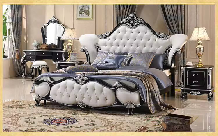 เตียงเจ้าหญิง เตียงหลุยส์ เตียงนอนหลุยส์ รุ่น Dearna