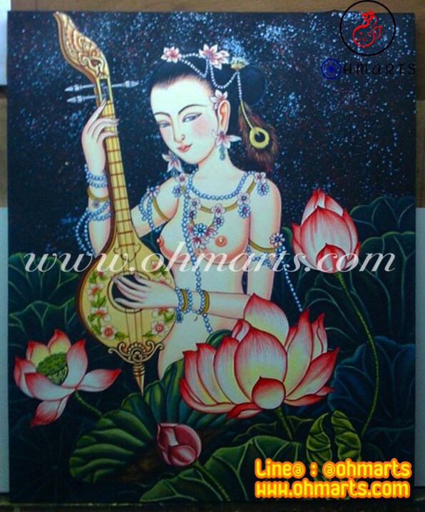 ภาพวาดเอกลักษณ์ไทย B0011