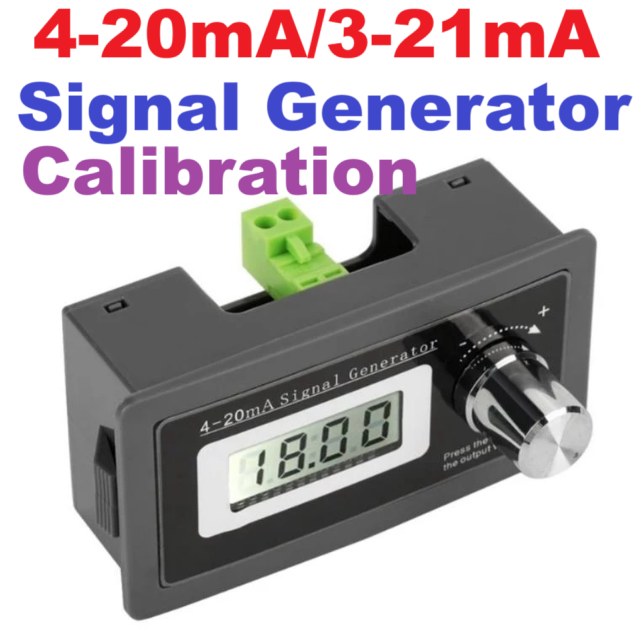 4-20mA เครื่องกําเนิดสัญญาณ 2-wire 4-20mA Current Loop Signal Generator Panel-mounted Current Transducer Support 2,3,4 wires