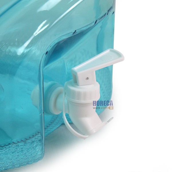 Clear tank, sea blue, PET, 12 liters, with tap (X05) SR