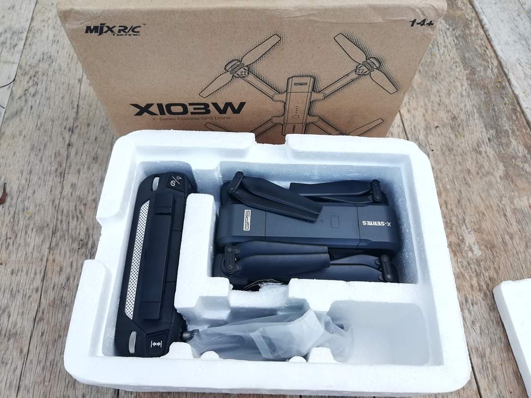 MJX X103W 5G WIFI FPV พร้อม 2K กล้อง GPS Follow Me พับเก็บได้ โดรน RTF