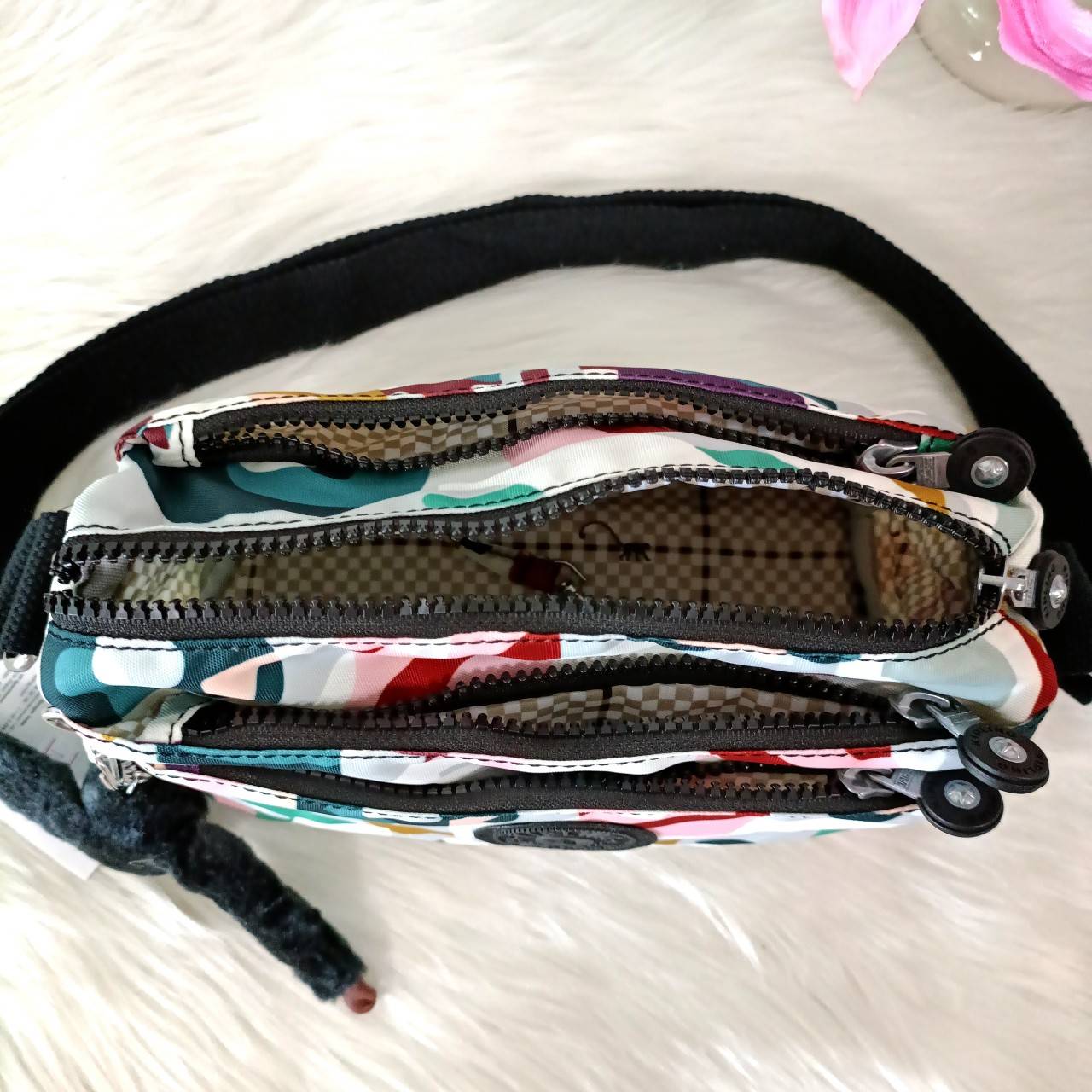 กระเป๋าสะพายkipling ผ้าไนล่อน คิปลิ้ง กระเป๋าคิปริ้ง outlet แท้