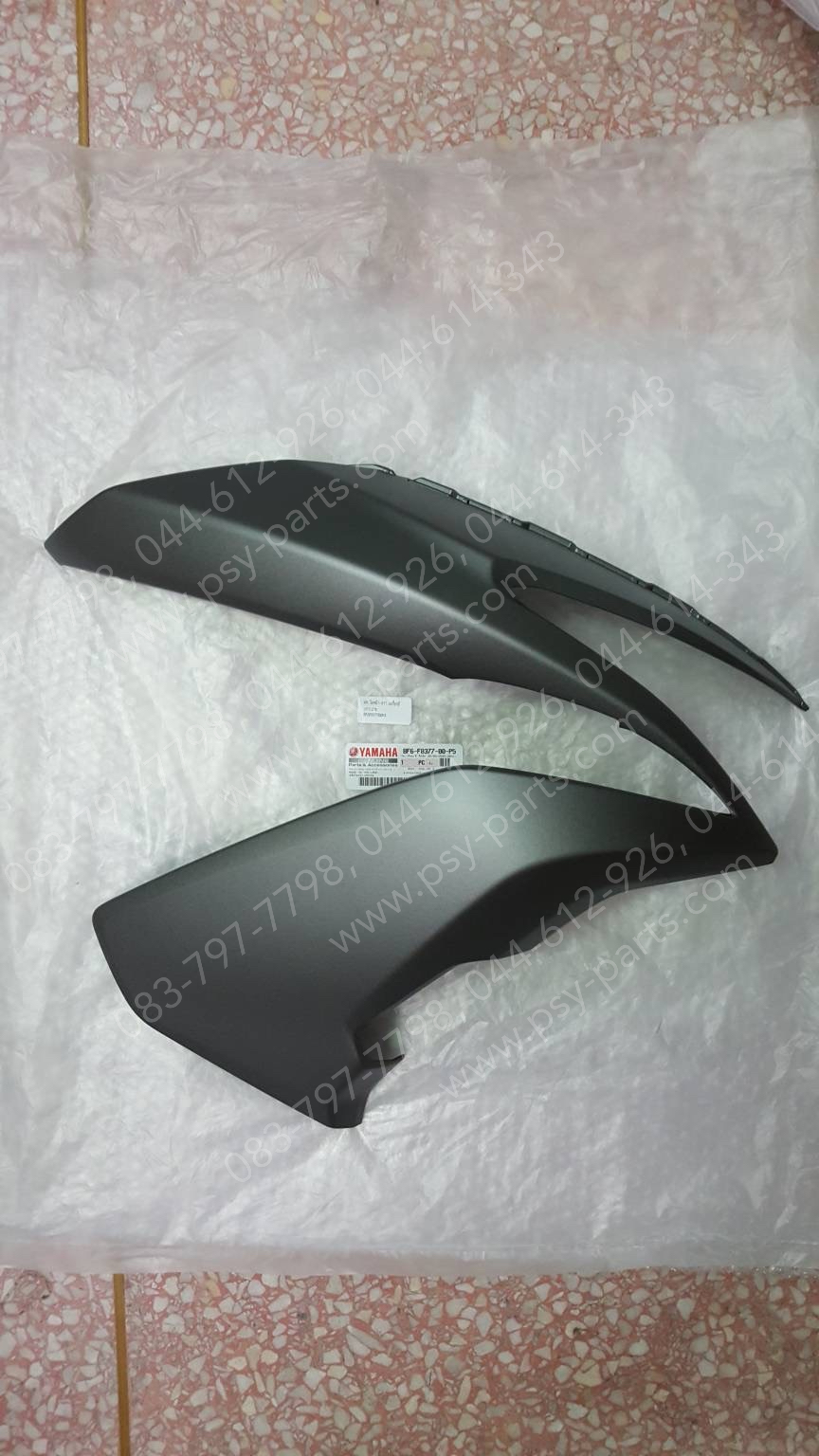 ฝาครอบไฟหน้า-ขวา AEROX แท้ๆ สีเทาดำด้าน (1278) BF6-F8377-00-P5
