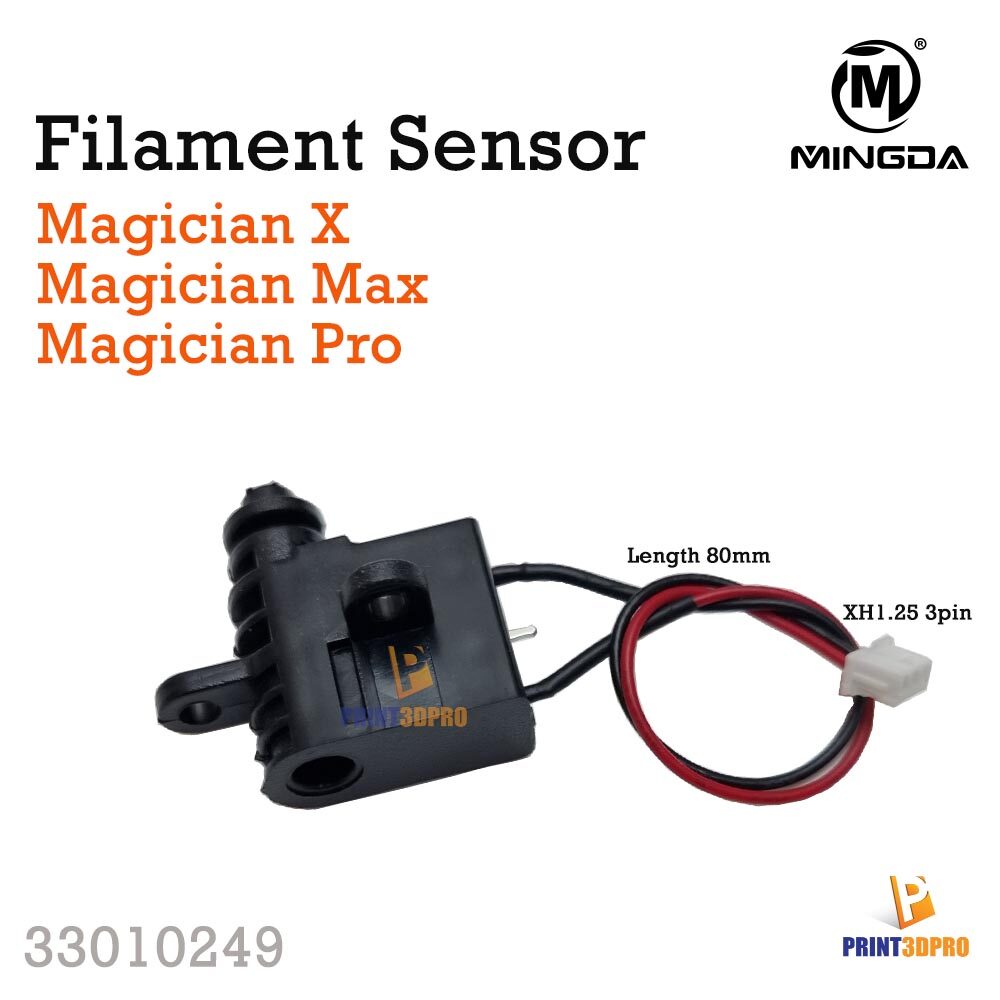 Mingda Part Filament Sensor Connector XH1.25mm 3pin L80mm For Magician X / Magician Max / Magician Pro 3D printer Part