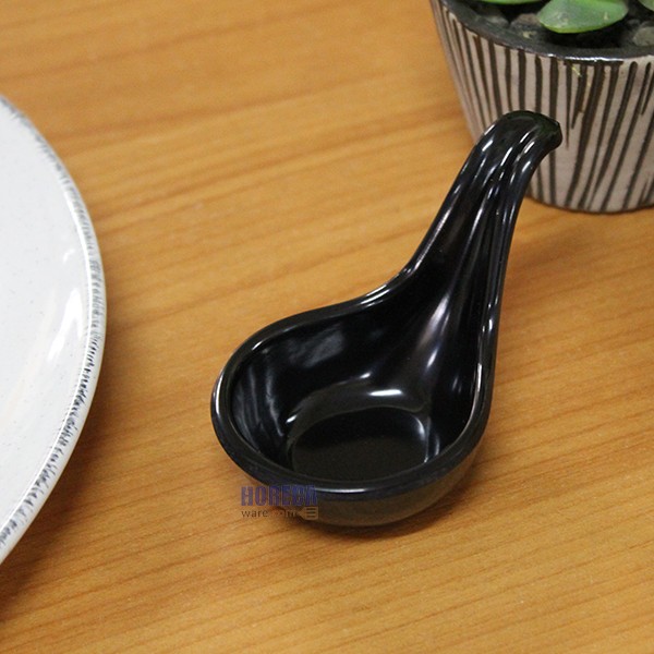 Sauce cup with handle 3.75 inches [black] SB