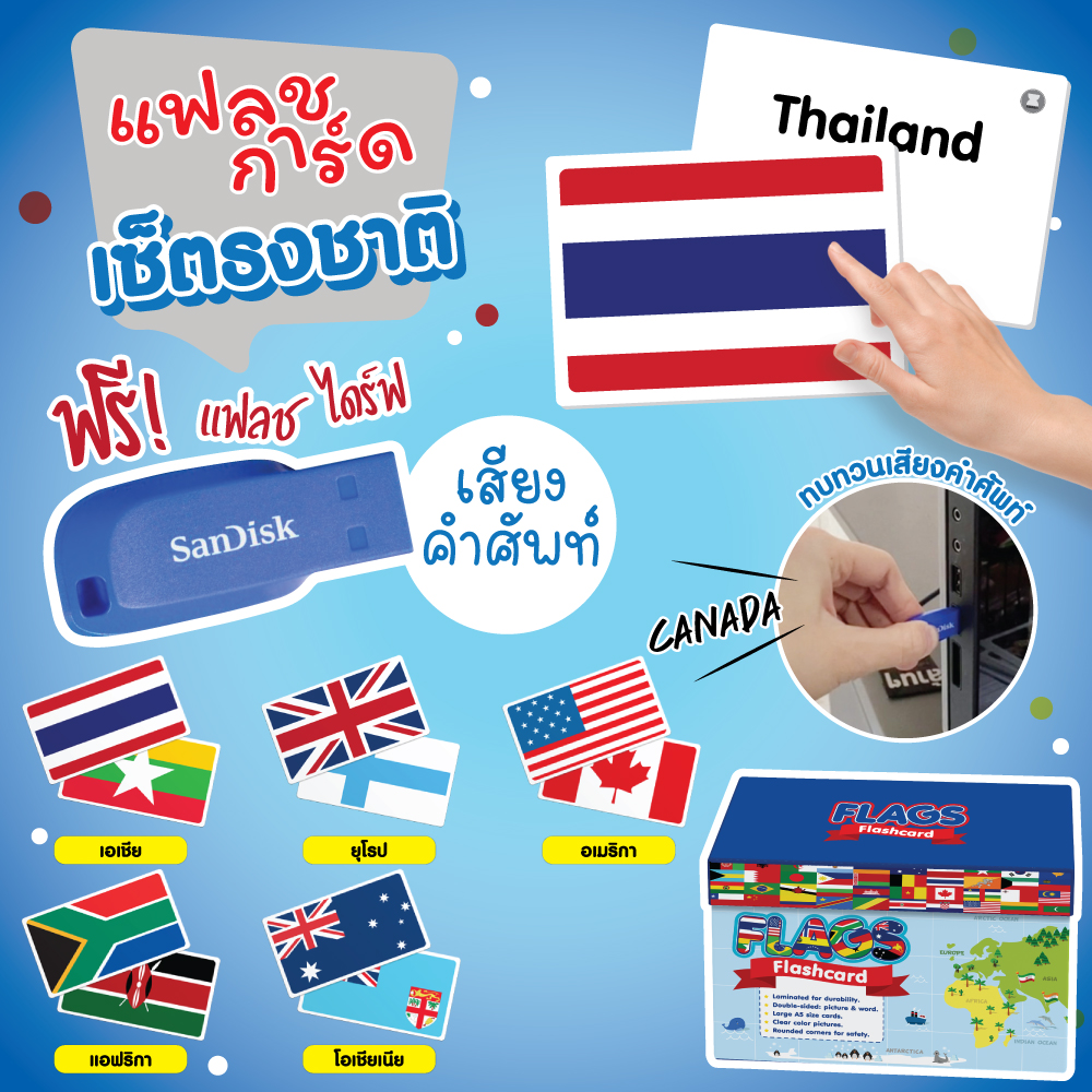 แฟลชการ์ด แถม USB (Boxset)