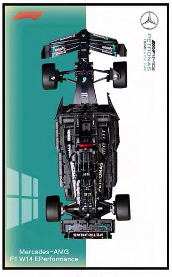Display frame สำหรับ LEGO Technic เลโก้ 42171 Mercedes-AMG F1 W14 E Performance
