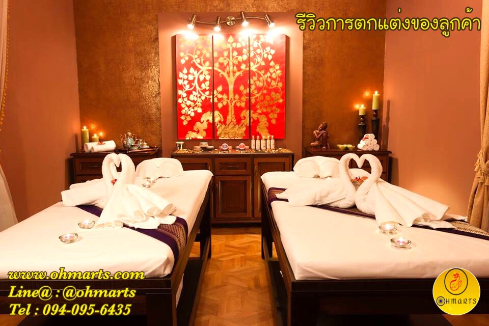 ตกแต่งผนังร้านนวดสปา 031