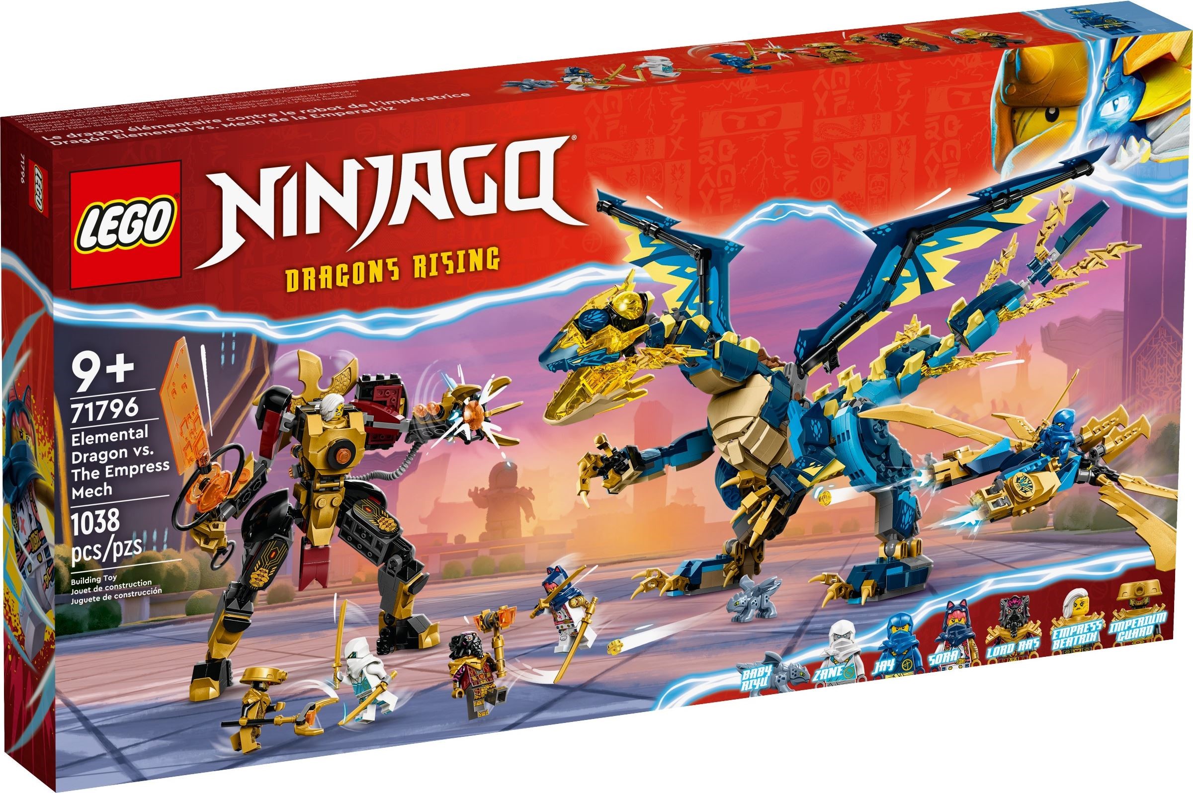 LEGO เลโก้ Ninjago 71796 Elemental Dragon vs. The Empress Mech