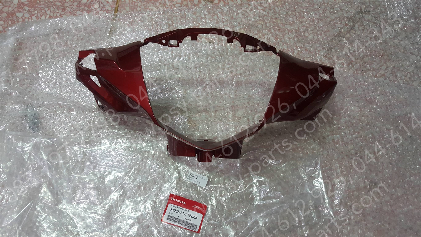 เสื้อไฟหน้าตัวหน้า WAVE 125-I/18 แท้ๆ สีแดงเข้ม (R366) 53205-K73-T60ZK