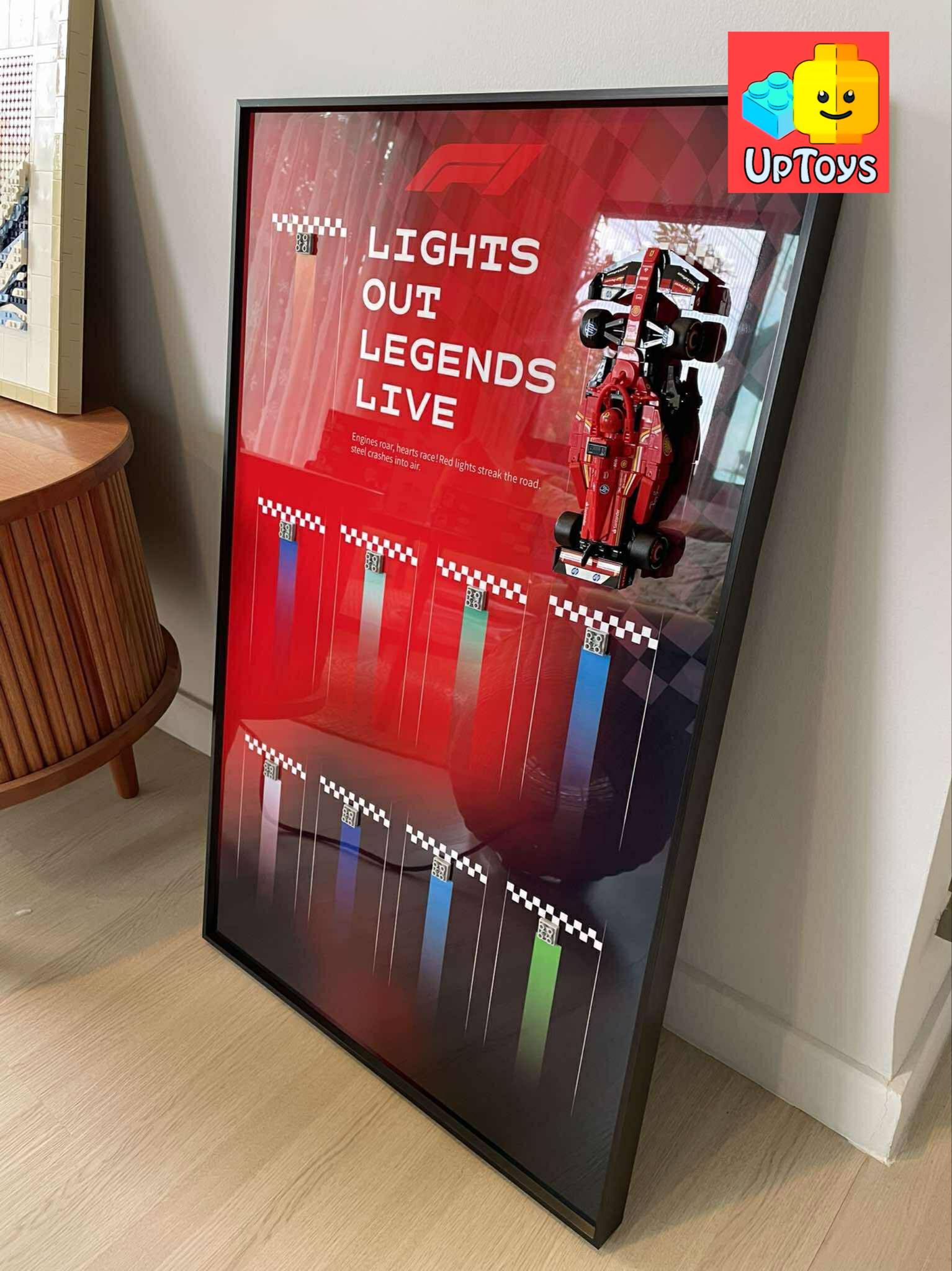 Display frame สำหรับ LEGO Speed Champion F1 10 คัน