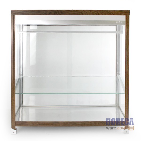 ตู้ก๋วยเตี๋ยวอลูมิเนียม 26" โครงลายไม้โอ๊ก ตราไลออน (งดจัดส่ง ปณ.)