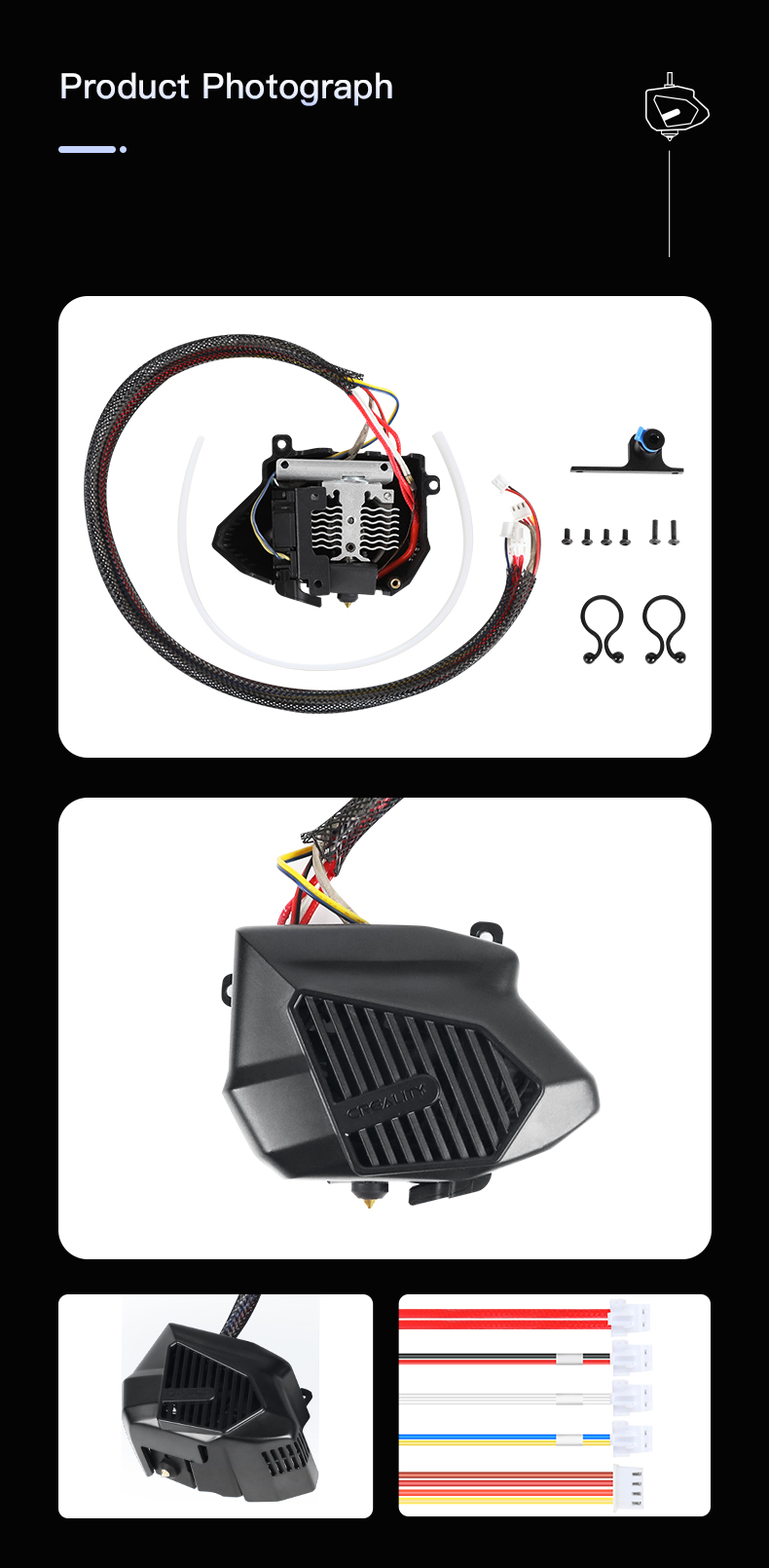 Crealit Part CR-10 Smart Full Hot End อะไหล่ ชุดหัวพิมพ์ เครื่องพิมพ์ 3D Printer Part HotEnd