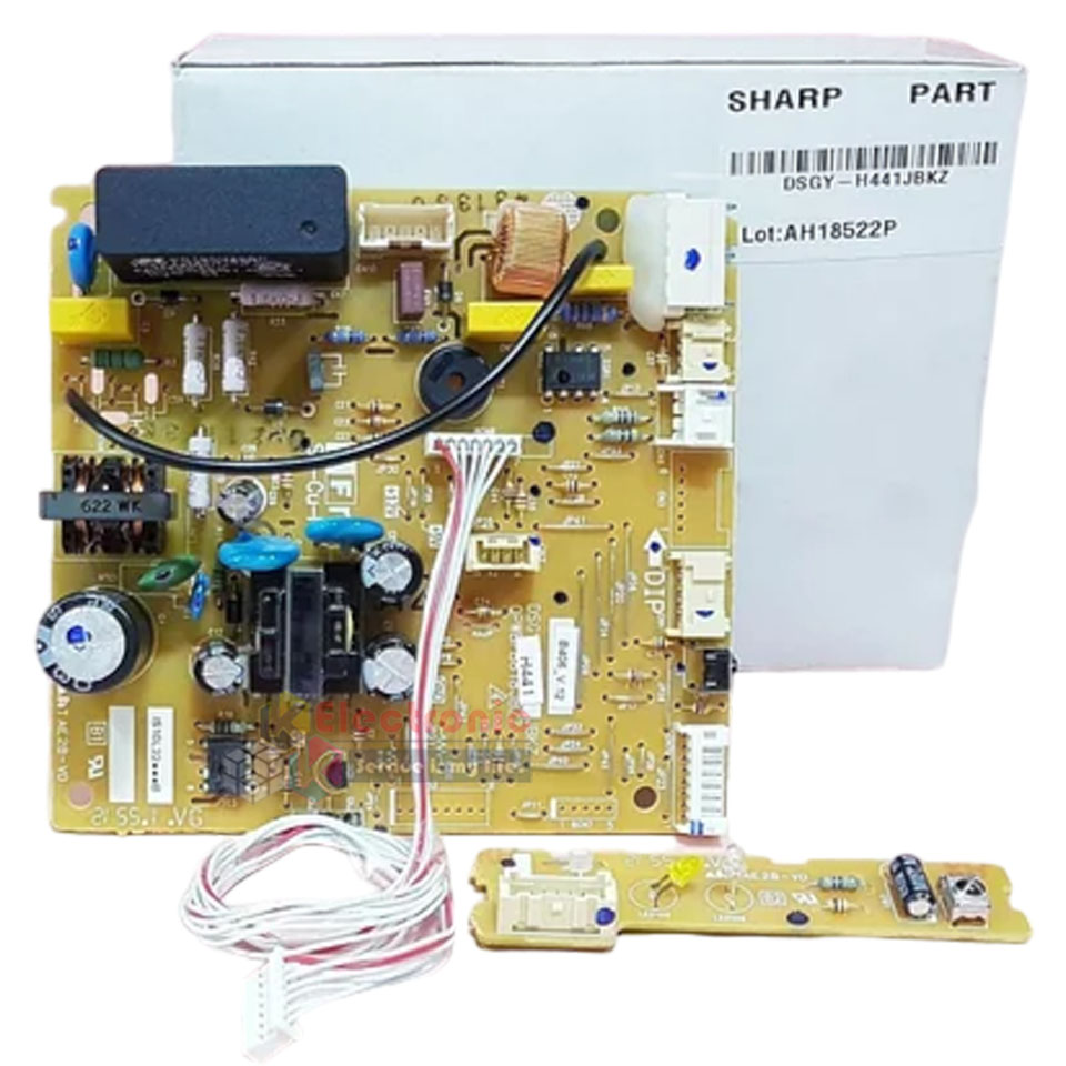 แผงบอร์ดควบคุมแอร์คอยเย็นSHARP-ชาร์ป ใช้ได้กับรุ่นที่ระบุไว้-อะไหล่ใหม่แท้บริษัท