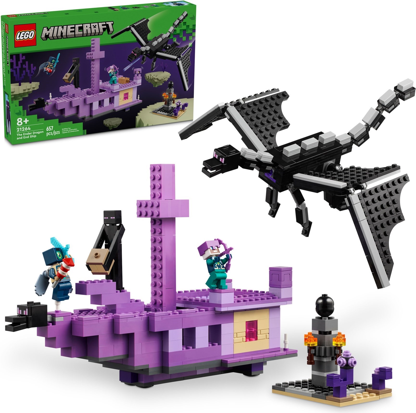 LEGO Minecraft เลโก้ 21264 The Ender Dragon and End Ship