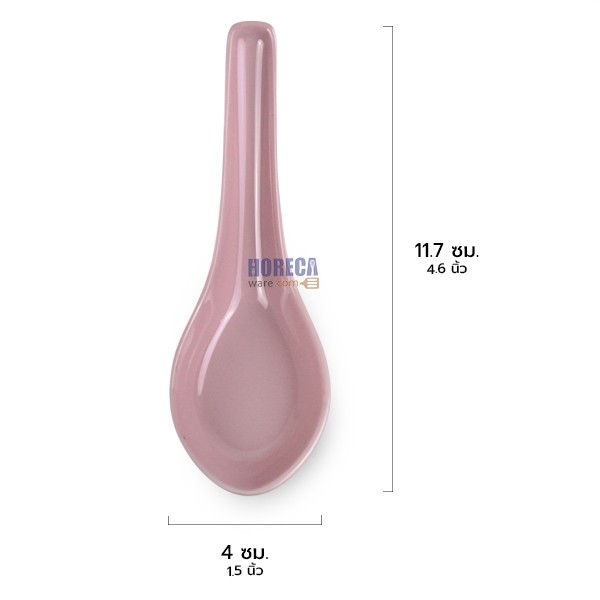 [Pink] Chinese spoons, melamine ware.