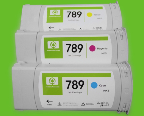 หมึกHP 789 775ml Cyan Latex Designjet Ink Cartridge (CH616A)เทียบเท่า