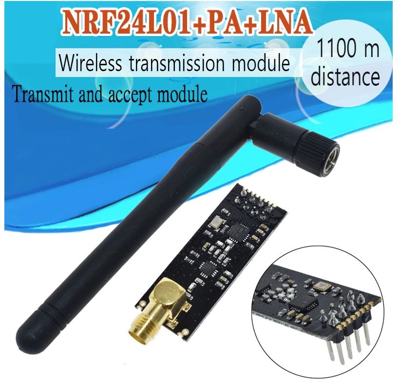 1100 meters long distance NRF24L01+PA+LNA wireless module with antenna