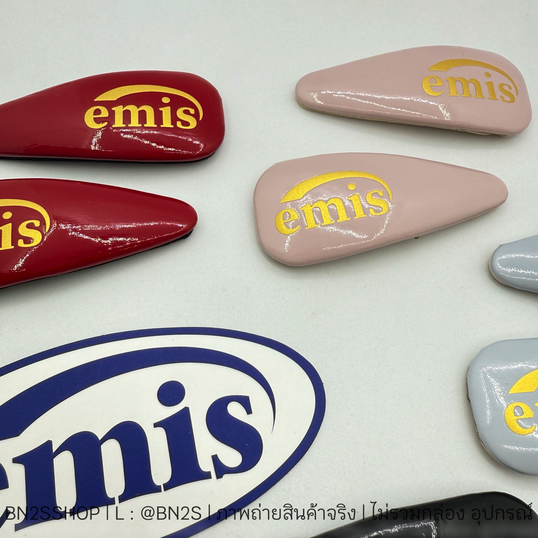 สีแดง | EMIS กิ๊บติดผม Ribbon New Logo