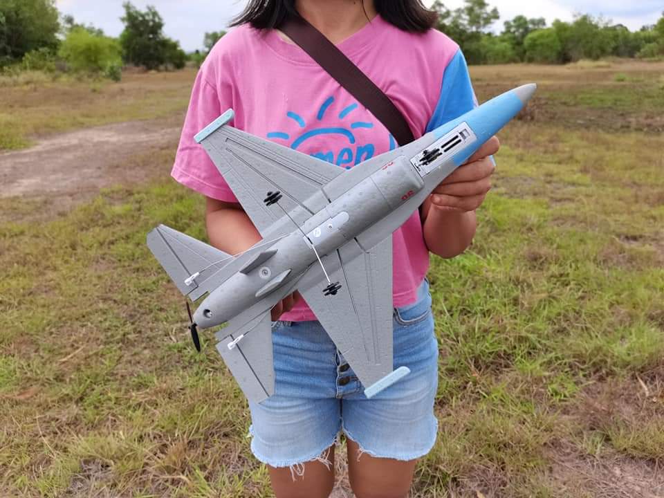 XK A290 เครื่องบิน Wingspan RC ขนาด 320 มมสินค้าชุดพร้อมเล่น 3ch 2.4GHZ.มอเตอร์ขับหลัง