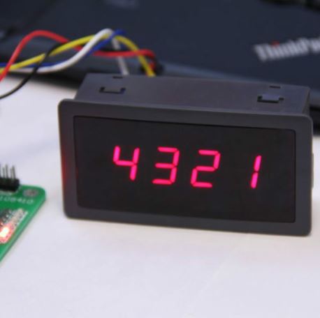 4 Digit 7 Seven Segment 74HC595 LED Display Controller 5V color Red
