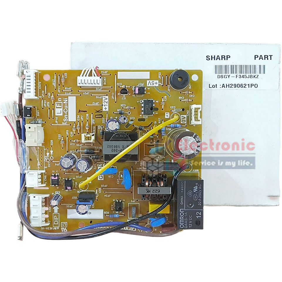 แผงบอร์ดควบคุมแอร์คอยเย็นSHARP-ชาร์ป ใช้ได้กับรุ่นที่ระบุไว้-อะไหล่ใหม่แท้บริษัท