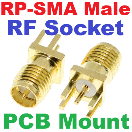SMA-KE straight socket SMA welding PCB board patch male seat external screw inner hole antenna seat