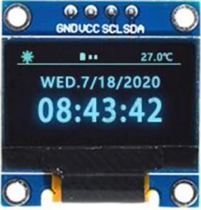 OLED รุ่นใหม่ 0.96 Inch 128 x 64 OLED Display Module Serial I2C Interface สีน้ำเงิน (colors blue) SSD1315 12864 New version