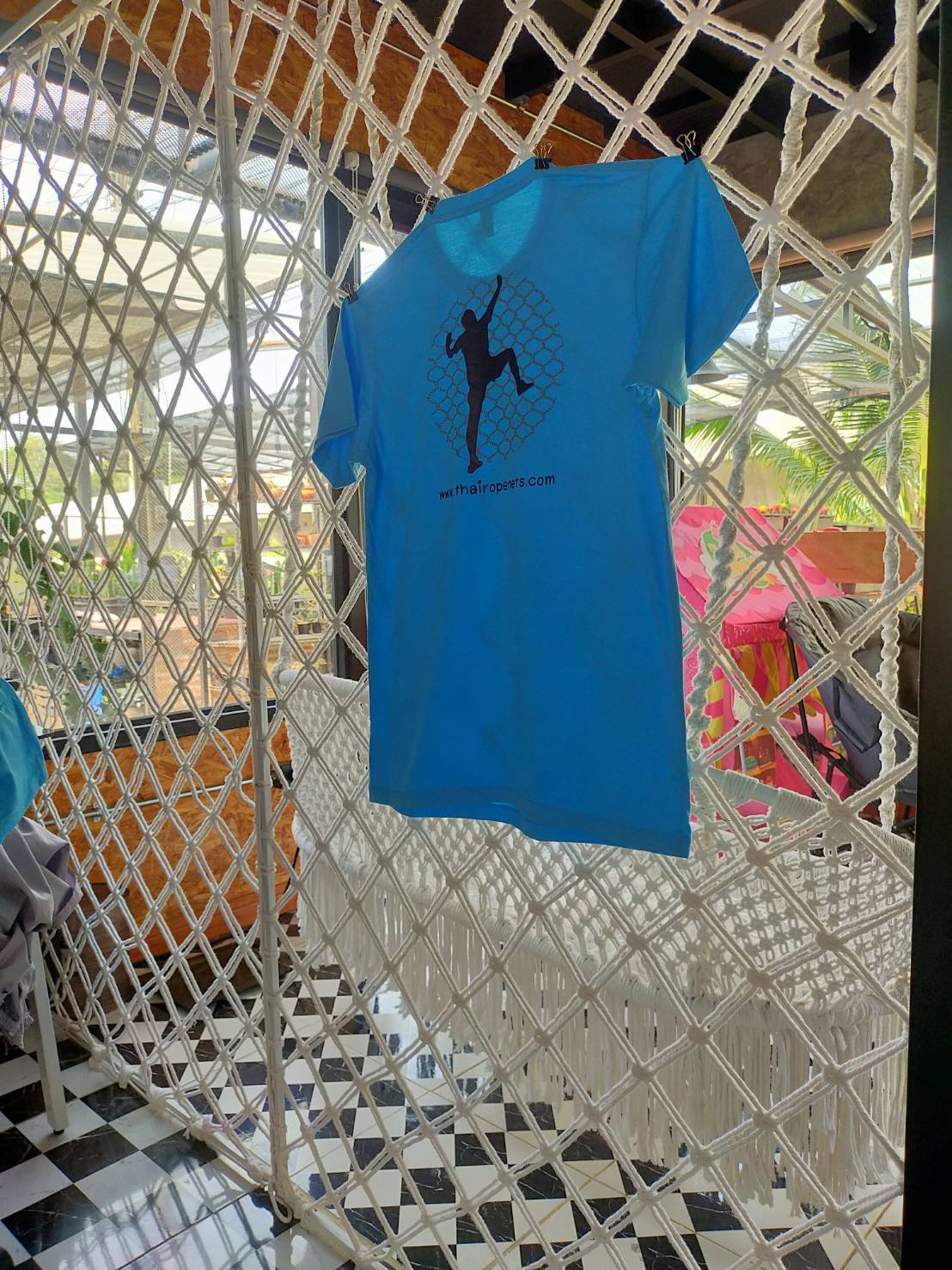 ตาข่ายถักเชือกมาคราเม่ ตาข่ายตกแต่ง