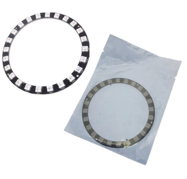 NeoPixel Ring 24 bit I2C interface WS2812 5050 RGB LED full color light ring development board circular big ring ขนาด 86mm