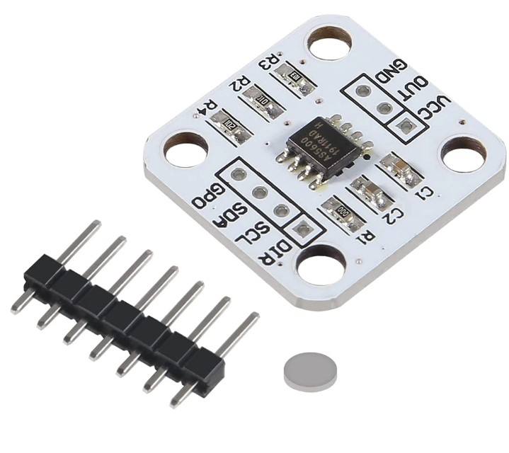 AS5600 magnetic encoder 12bit high precision magnetic induction angle measurement sensor module