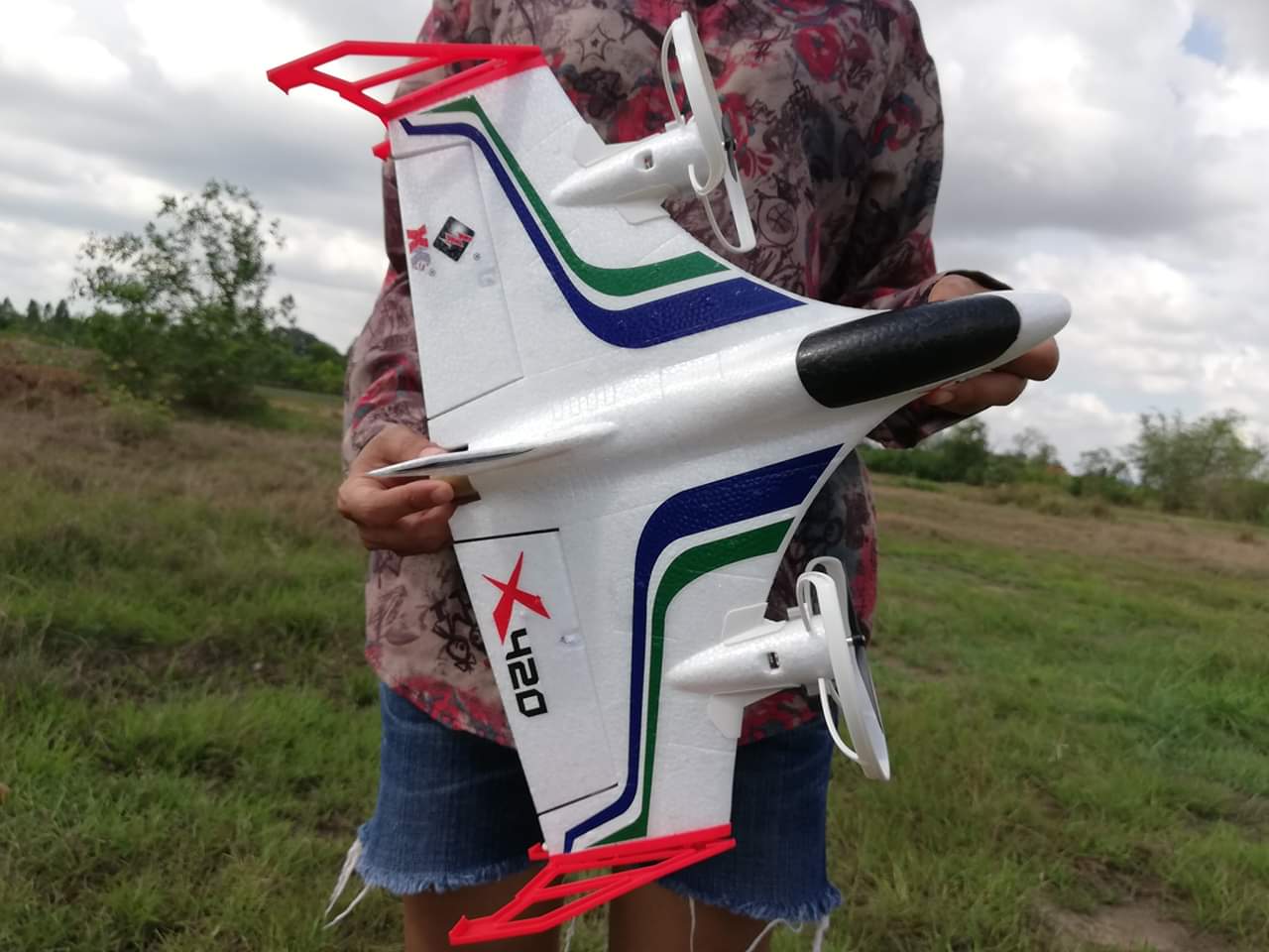 XK X420 ระบบ 3D-6G เครื่องบินบังคับวิทยุ ขึ้นลงแนวดิ่ง