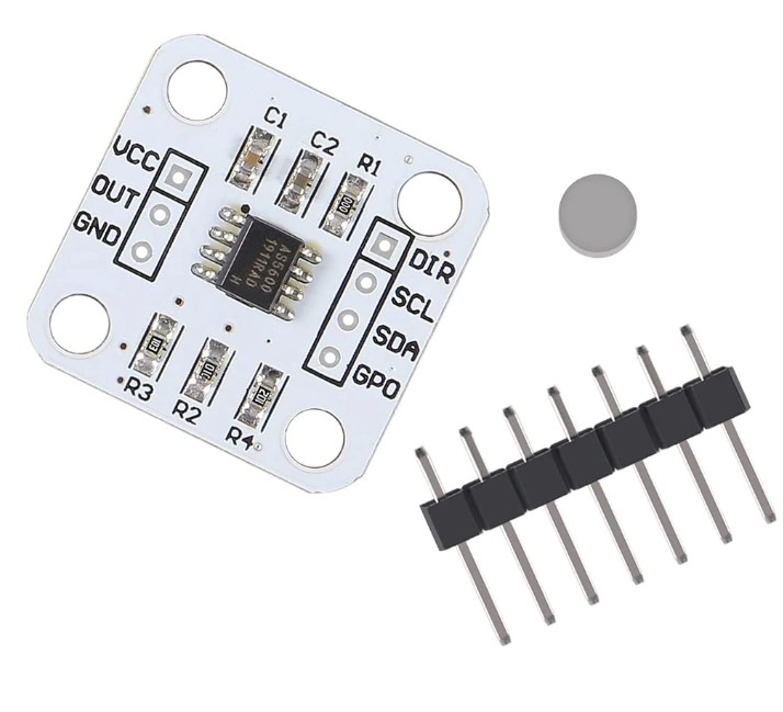 AS5600 magnetic encoder 12bit high precision magnetic induction angle measurement sensor module
