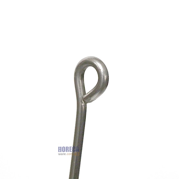 Small single boiled chicken hook, metal leg