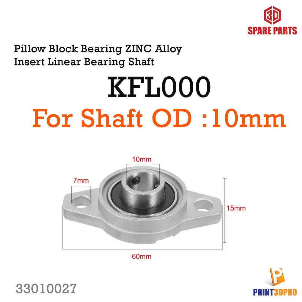 KFL08 KFL000 KFL001 KFL004 Pillow Block Bearing ZINC Alloy Insert Linear Bearing Shaft