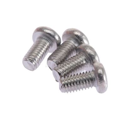 สกรูมิลแฉก GB ชุบนิเกิ้ล M4x8 mm. แพ็คละ 20 ตัว M4*8 round head cross nickel-plated screw carbon steel น็อตเกลียวมิล