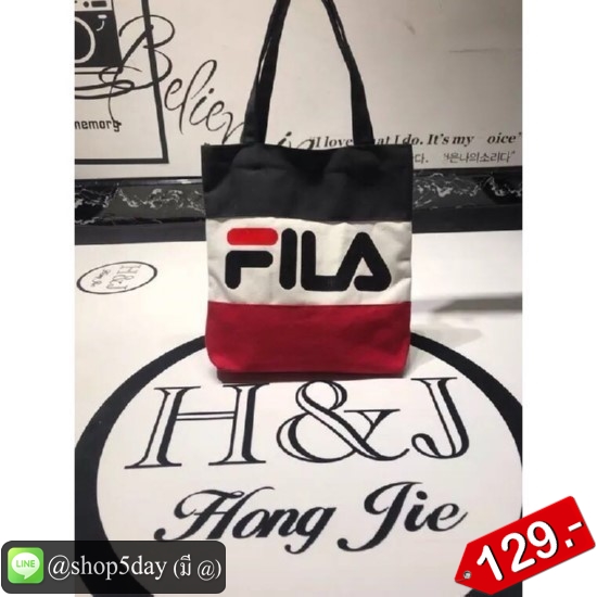 🔥กระเป๋าแฟชั่น ผ้าสะพายข้าง Fila ฟิล่า No.flla 129-C