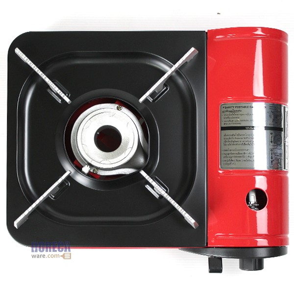 เตาแก๊สกระป๋อง วาวเซฟตี้ โครงสีแดง ตราลัคกี้เฟรม