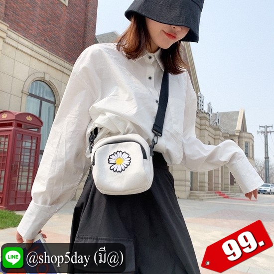 ♨️ กระเป๋าสะพาย ผ้าลายดอกไม้ แฟชั่น