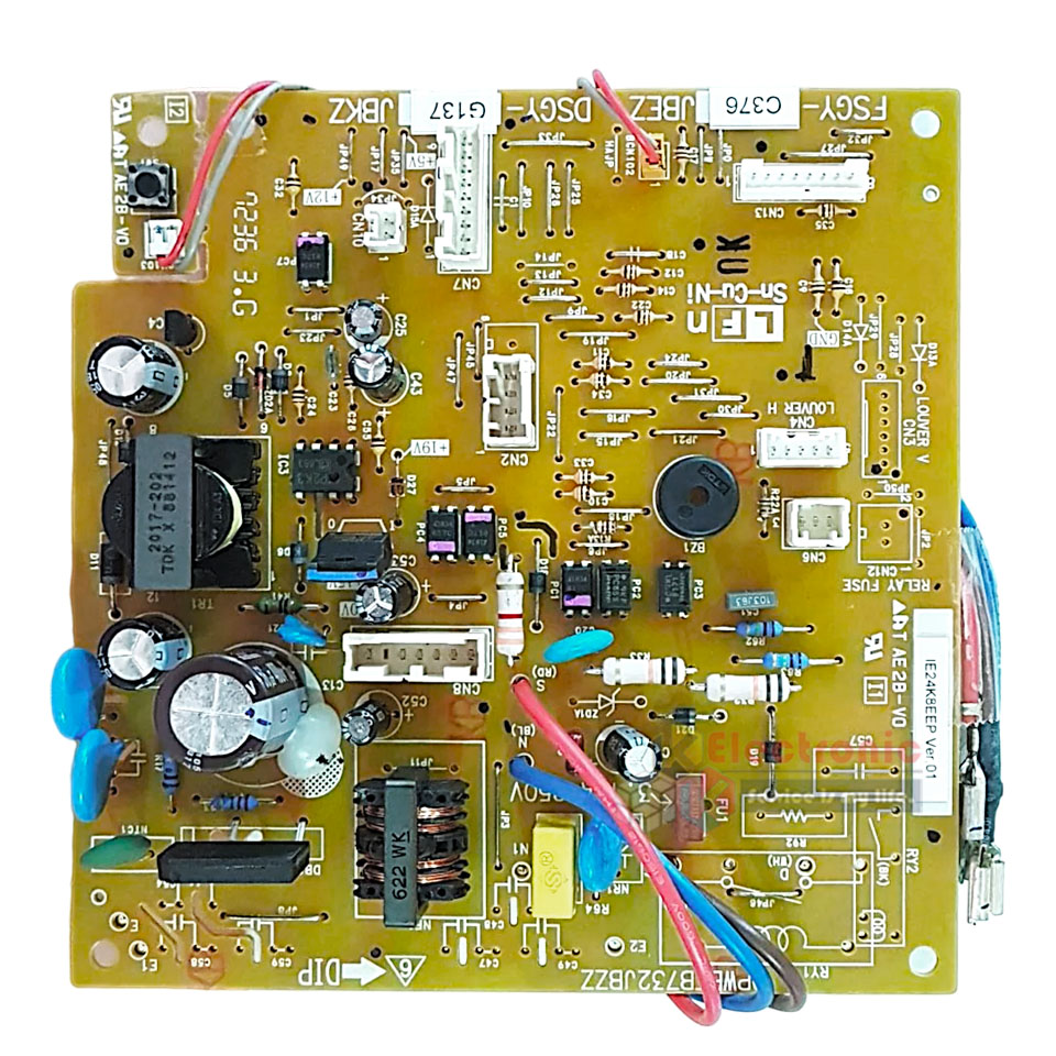 แผงบอร์ดควบคุมแอร์คอยเย็นSHARP-ชาร์ป รุ่น AH-PCX18-อะไหล่ใหม่แท้บริษัท