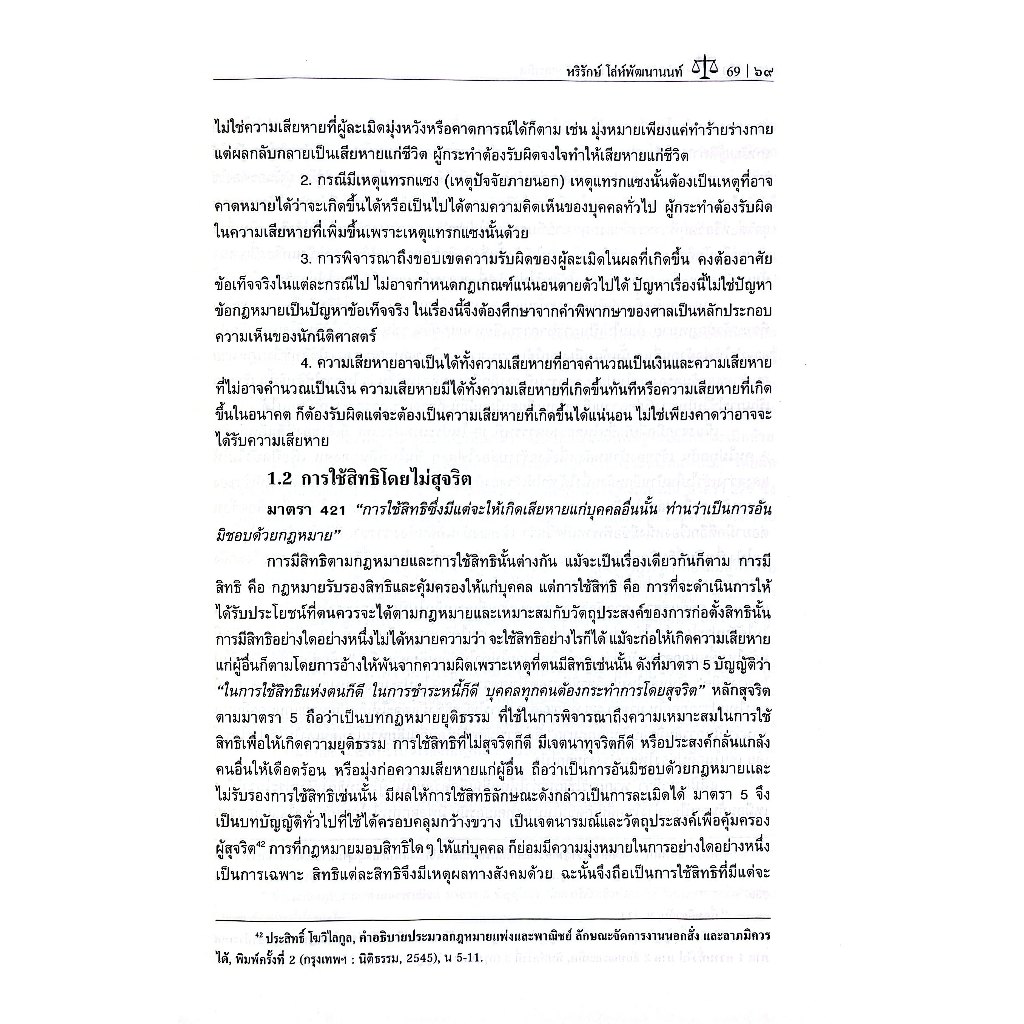 คำอธิบายกฎหมายว่าด้วย ละเมิด โดย : ผศ.หริรักษ์ โล่ห์พัฒนานนท์