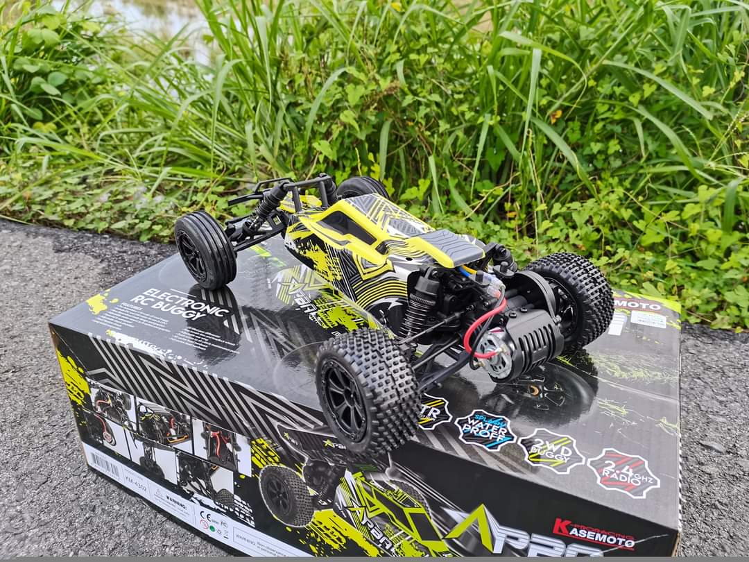 รถบังคับวิทยุ KASEMOTO APBA 1/10 BUGGY 2.4 GHZ 50KMH ชุดพร้อมเล่น ระบบโช๊คอัพ 4ล้อ