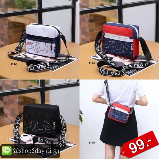 🔥กระเป๋าแฟชั่น สะพายข้าง Fila ฟิล่า No.flla 99-B