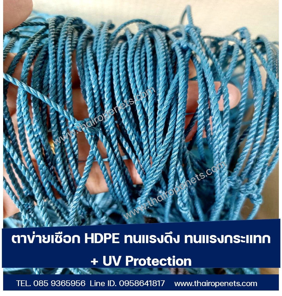 ตาข่ายกันลูกบอลออกนอกสนามกีฬา ความสูง 9 เมตร 2 มิล ช่องตา 5x5 นิ้ว สีฟ้าอมเขียว กดเลือกความยาวตามต้องการได้เลยค่ะ
