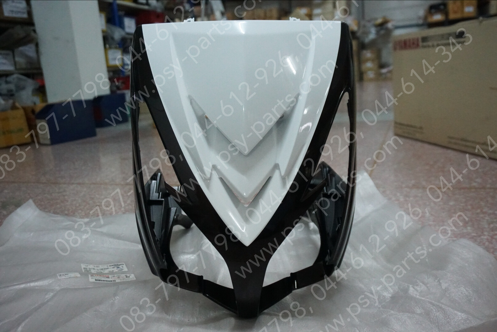 บังลม MIO ไฟคู่ แท้ๆ สีน้ำตาล/ขาว 19S-F8311-00-3X Yamaha