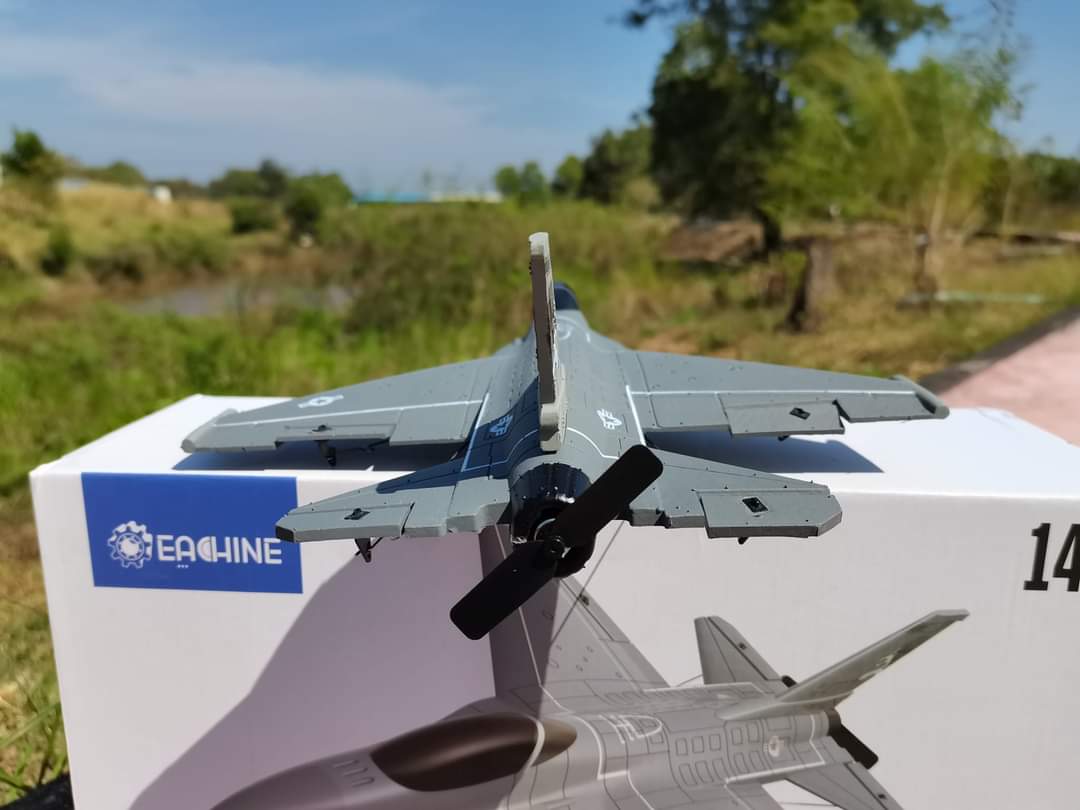 เครื่องบินบังคับวิทยุ Eachine Mini F16 Falcon 365mm Wingspan EPP 2.4G 6-Axis One Key Return Aerobatic RC Airplane