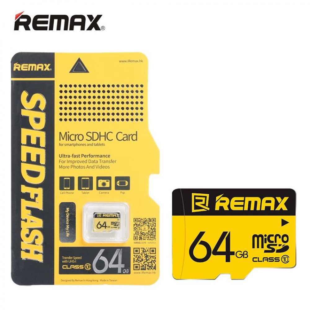 Micro SD Card Remax 64 GB Class 10